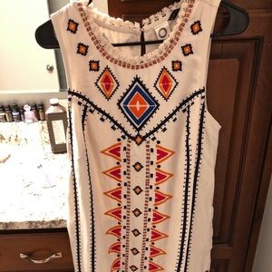 Anthro Embroidered Dress